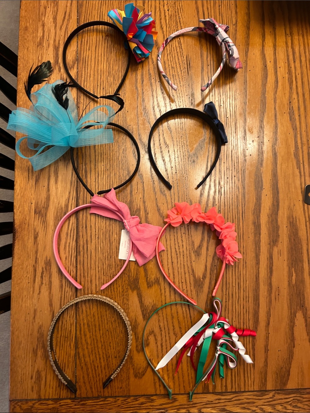 Colorful Assorted Girls' Headband Set - Pink, Coral, Blue, Black, Green
